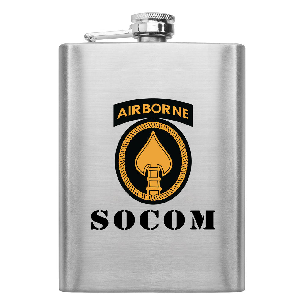 Full Color Army Unit 8 oz. Flasks Flasks LGFlask.0180