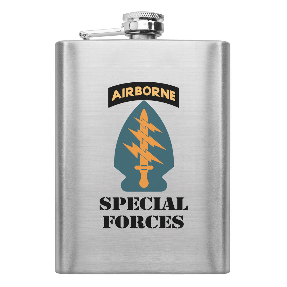 Full Color Army Unit 8 oz. Flasks Flasks LGFlask.0181