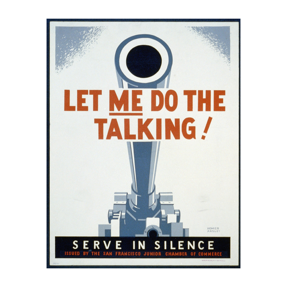 Let Me Do the Talking Screenprinted Poster Posters and Prints 