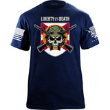 Liberty or Death Florida Skull T-Shirt Shirts YFS.7.029.1.NYT.1