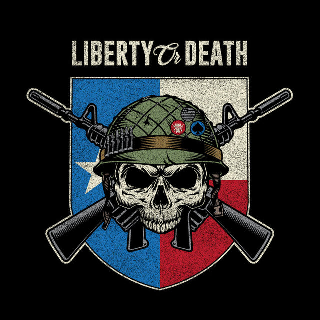 Liberty or Death Texas Skull T-Shirt Shirts 