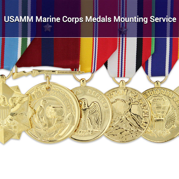 USAMM Marine Corps Medals Mounting Service Tailoring & Mounting Services 