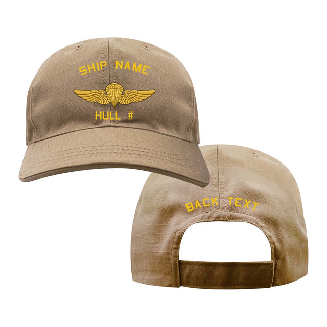 U.S. Navy Custom Ship Cap - Coyote - Navy Parachutist Hats and Caps 