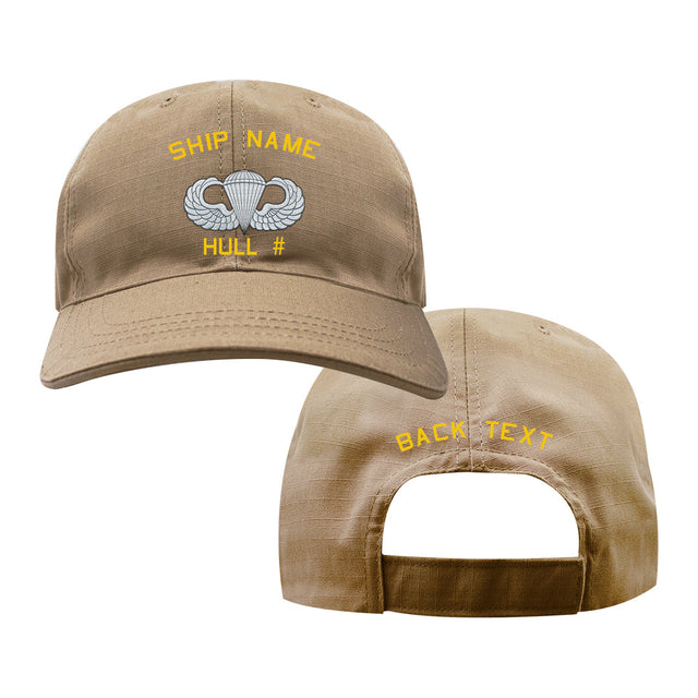 U.S. Navy Custom Ship Cap - Coyote - Parachutist Hats and Caps 