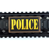 POLICE with Yellow Text Rail Covers Rail Cover 85568