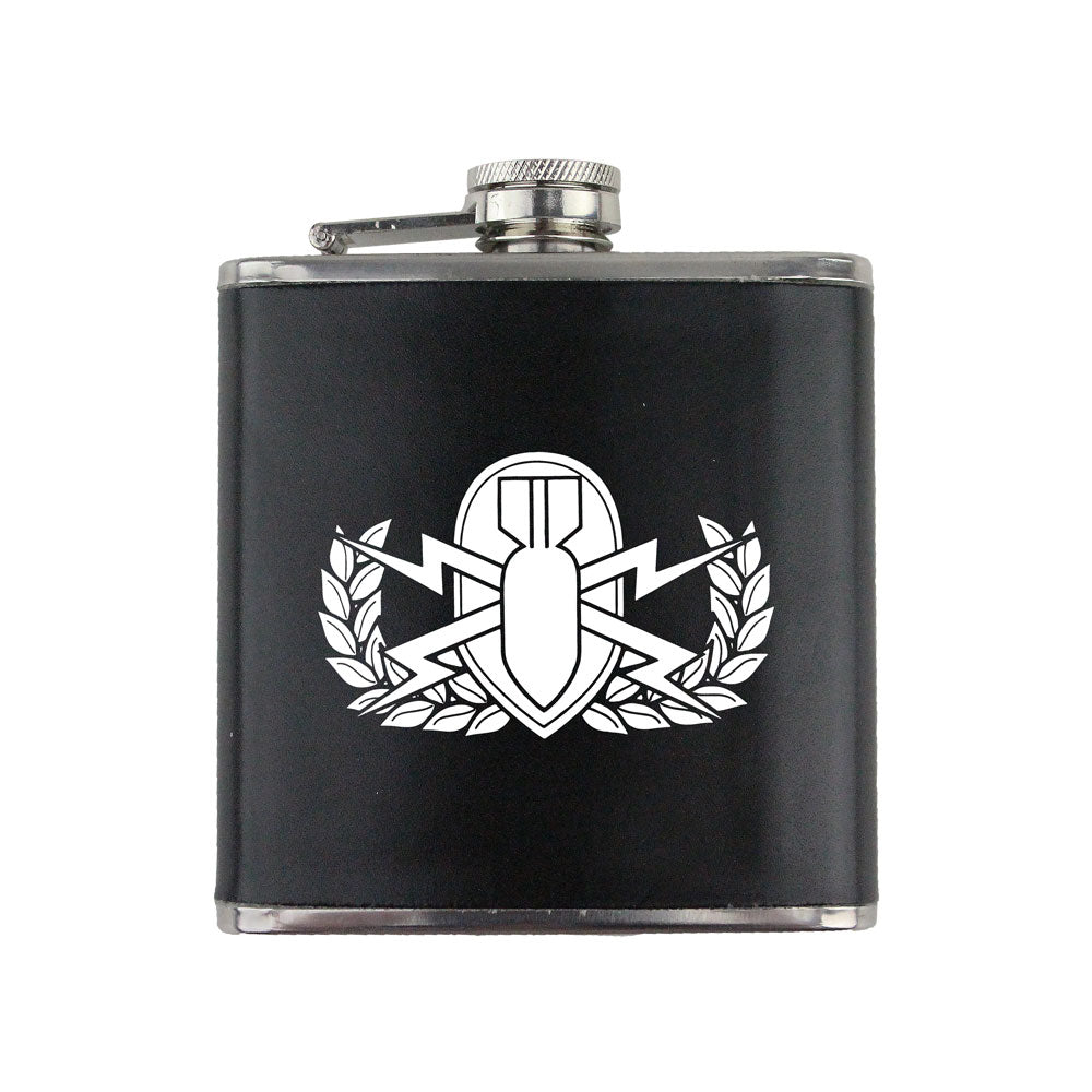 Army Badge 6 oz. Flasks with Wrap Flasks SMFlask.0292