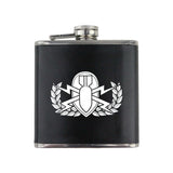 Army Badge 6 oz. Flasks with Wrap Flasks SMFlask.0292