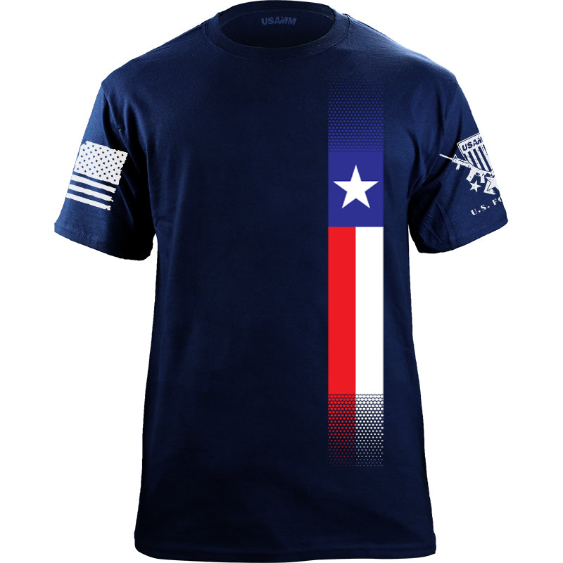 Copy of Distressed Skinny Vertical Texas Flag T-Shirt Shirts YFS.7.008.1.NYT.1