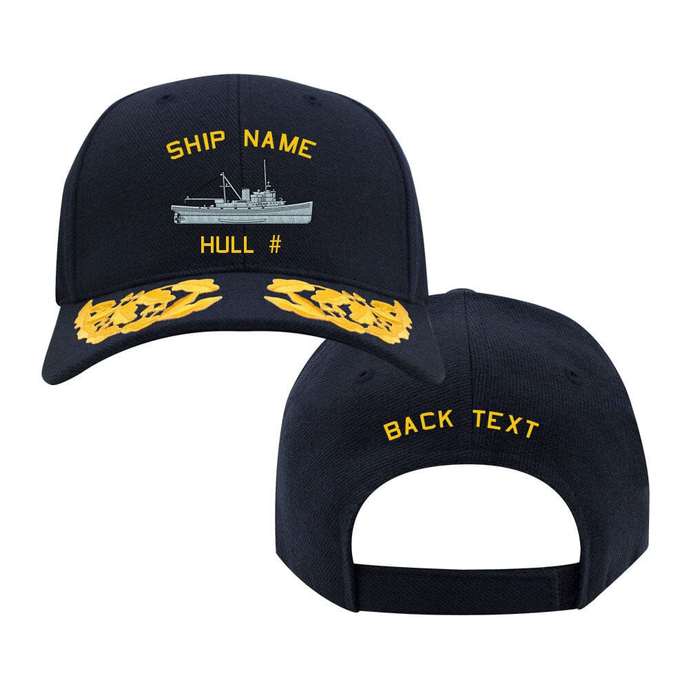 US Navy Custom Ship Cap - Sotoyomo Class Tug Boat Hats and Caps SOTOYOMO.NAVY.ADMIRAL