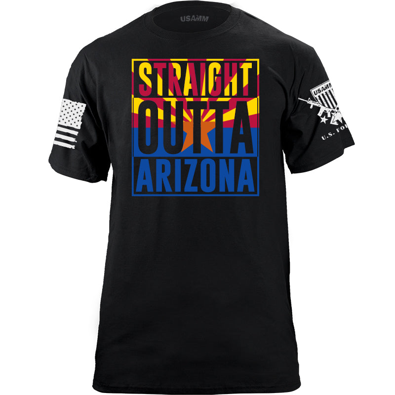 Straight Outta Arizona T-Shirt Shirts YFS.7.020.1.BKT.1