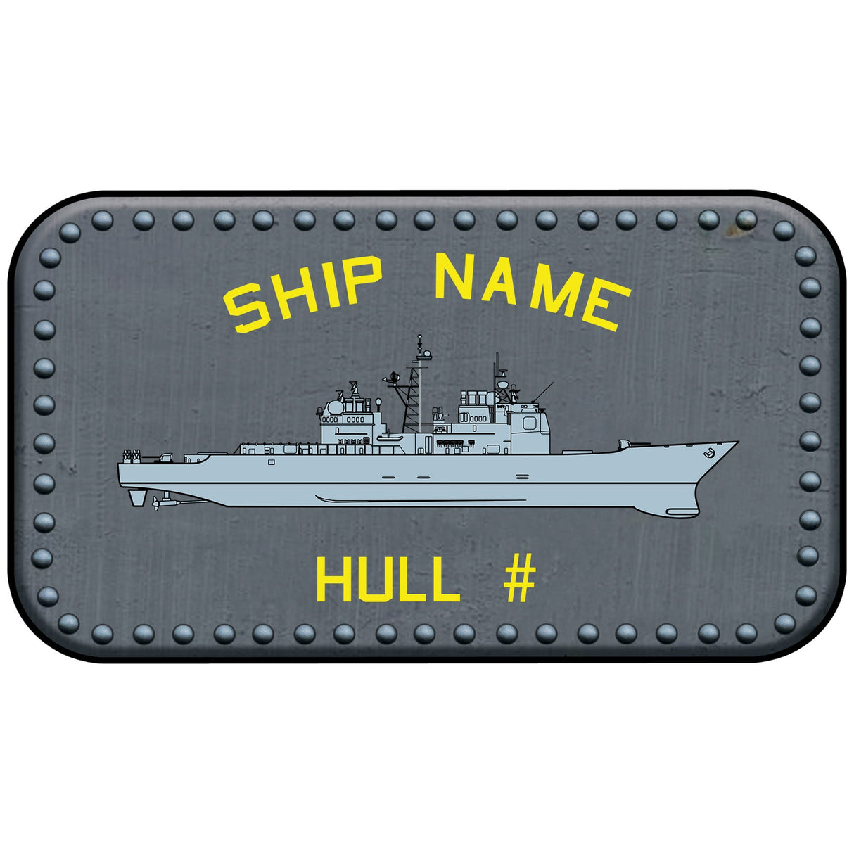 U.S. Navy Custom Ship Sticker Stickers and Decals Tic.sticker