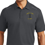 Army Warrant Officer Rank Custom Performance Golf Polo Shirts Small.Grey.WO4