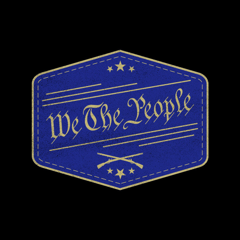 We The People Badge Blue T-Shirt Shirts 