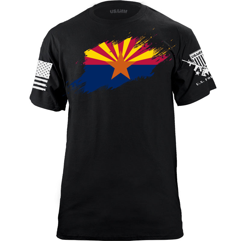 Arizona Flag Paint Swatch T-Shirt Shirts YFS.7.001.1.BKT.1