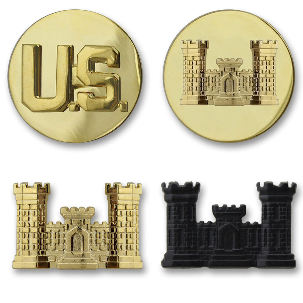 Army Engineer Branch Insignia - Officer and Enlisted Badges 