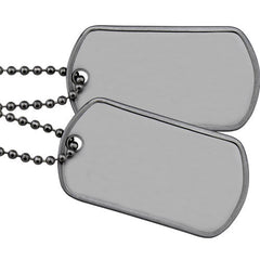 Replacement Silver Dog Tag Chain Set Tactical by Sgt Grit