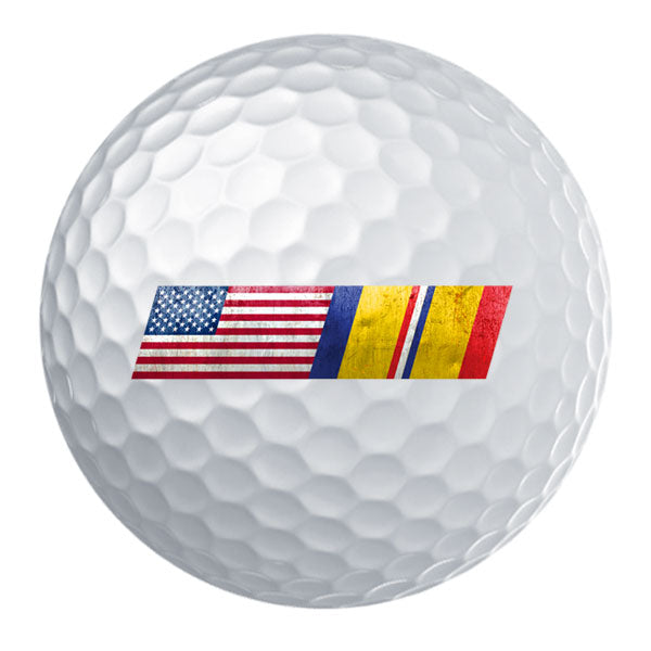 American Flag Combat Action Ribbon Blend Golf Ball Set Golf Balls 