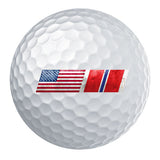 American Flag Bronze Star Ribbon Blend Golf Ball Set Golf Balls 