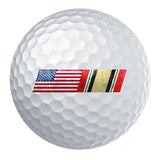 American Flag Iraq Campaign Ribbon Blend Golf Ball Set Golf Balls 