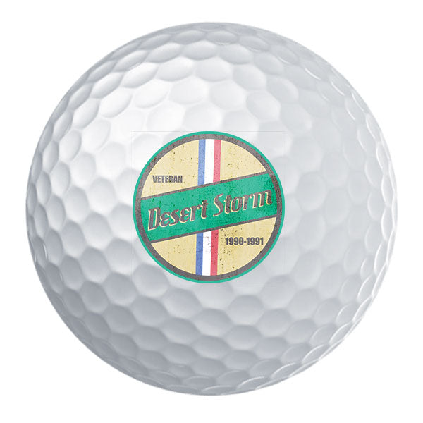 Retro Desert Storm Veteran Golf Ball Set Golf Balls 