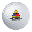 1st Armored Division Badge Golf Ball Set Golf Balls 