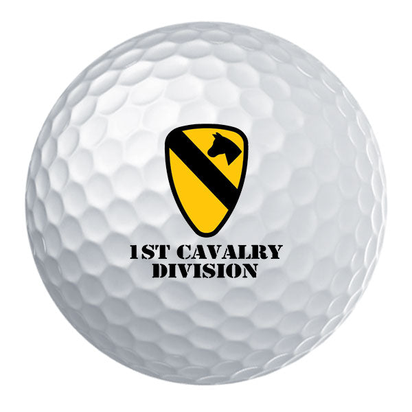 1st Cavalry Division Badge Golf Ball Set Golf Balls 