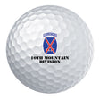 10th Mountain Division Badge Golf Ball Set Golf Balls 