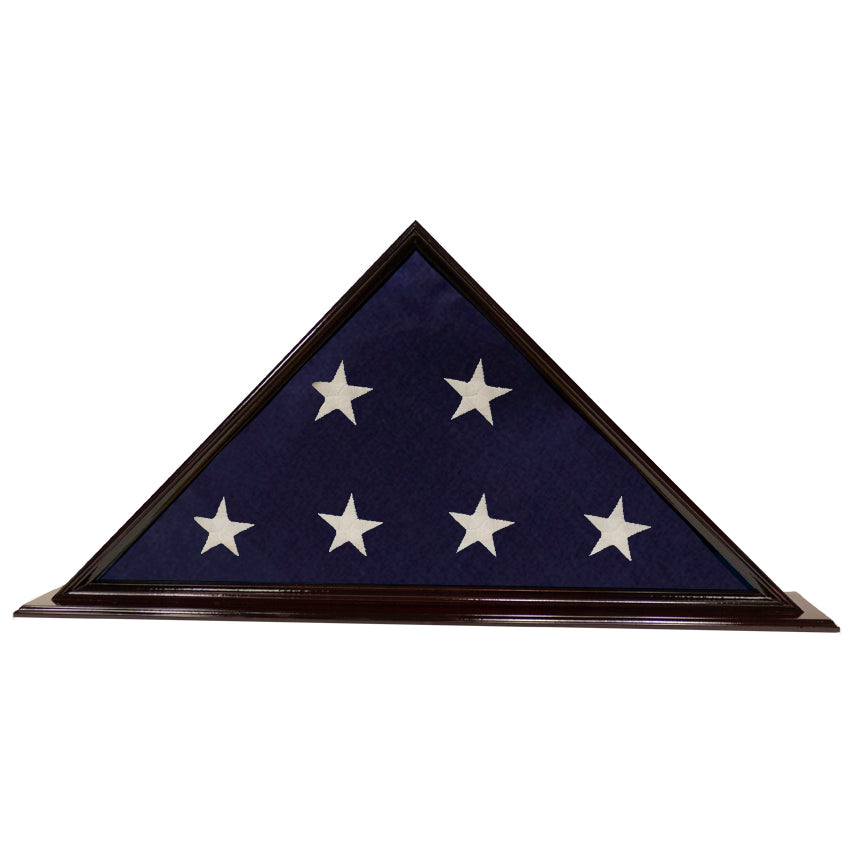 Complies to California ATCM 93120 Flag Display Case Cherry Finish Shadow Box high quality wit