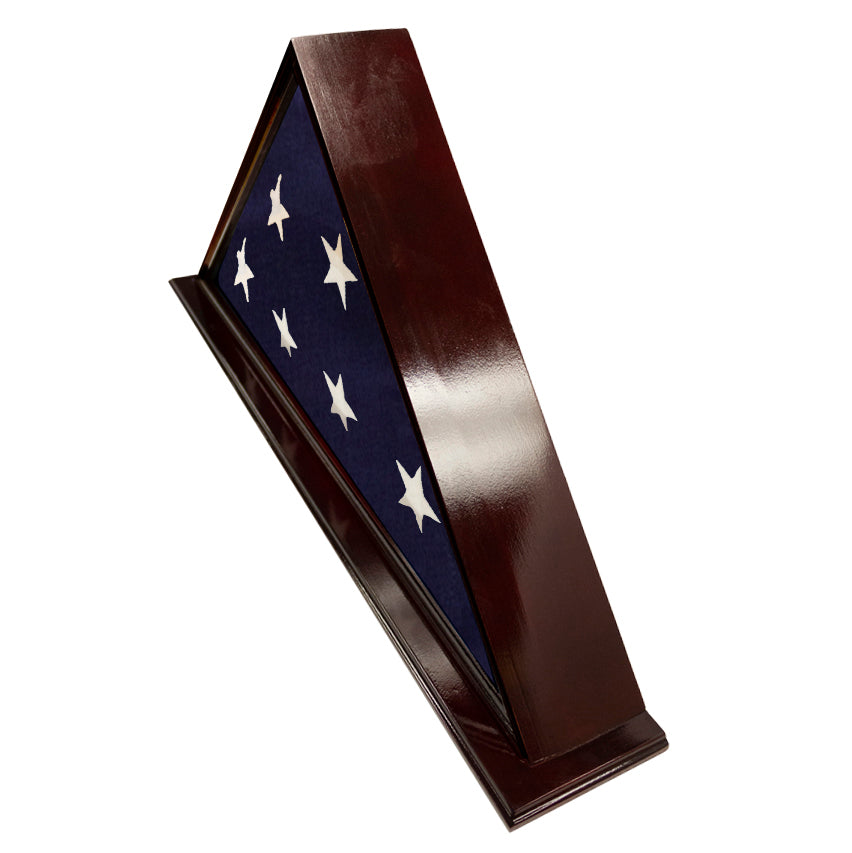 Veteran Flag Case with Nameplate Shadow Boxes, Display Cases, and Presentation Cases 