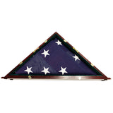 Veteran Flag Case with Nameplate Shadow Boxes, Display Cases, and Presentation Cases 