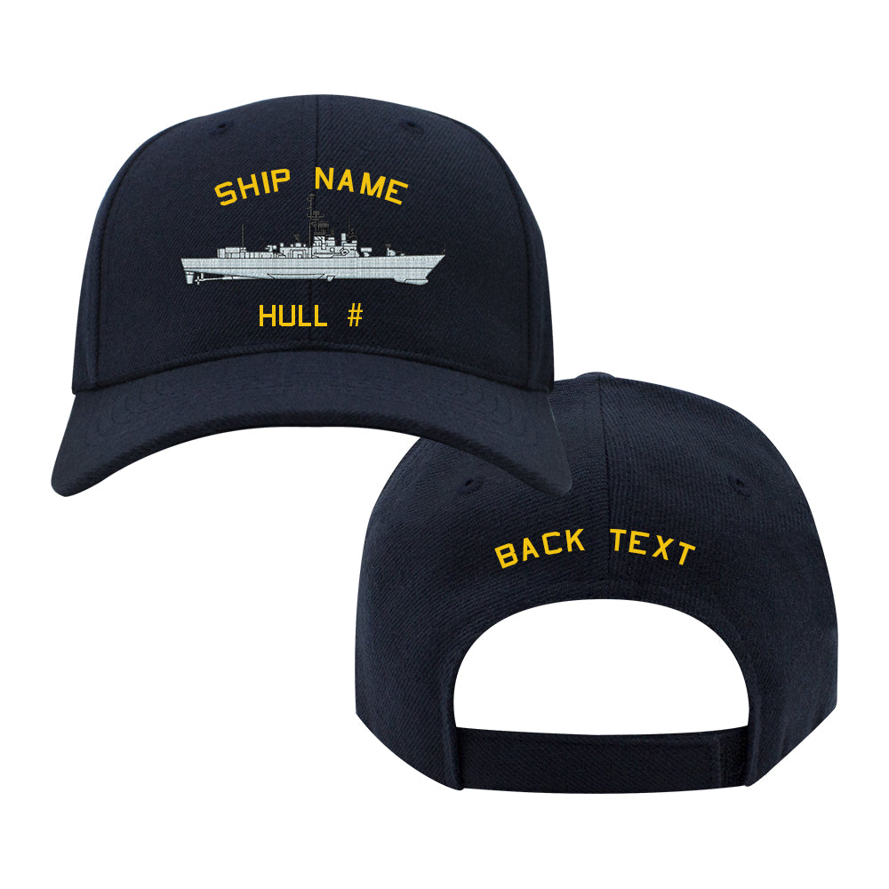 U.S. Navy Custom Ship Cap - Brooke Class Frigate Hats and Caps 