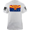 Distressed Arizona Flag T-Shirt Shirts YFS.7.002.1.WTT.1