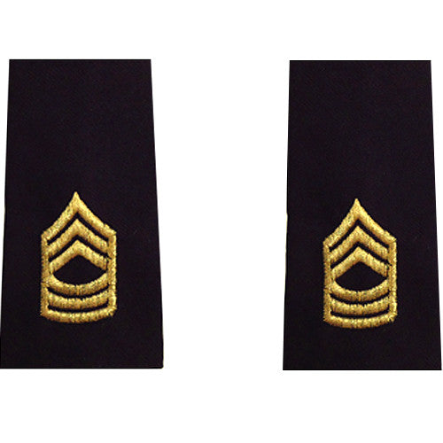 Army Epaulets - Enlisted and Officer - Large Size Rank 6537 MSG-EL