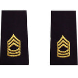 Army Epaulets - Enlisted and Officer - Large Size Rank 6537 MSG-EL