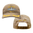 U.S. Navy Custom Ship Cap - Coyote - Captain Scrambled Eggs-Navy Enlisted Surface Warfare Insignia Hats and Caps 