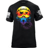 Fighter Helmet Sunset Reflection Graphic T-shirt Shirts 