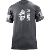 FUBAR Skull Grenade T-Shirt Hoodie 37.821T.GY.WT