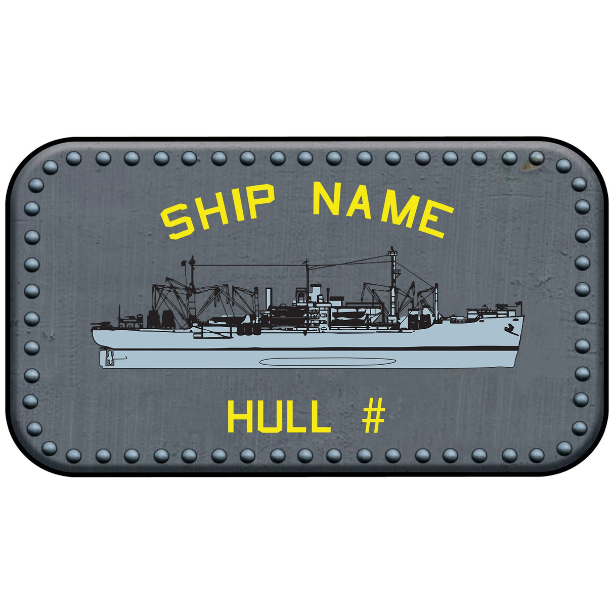 U.S. Navy Custom Ship Sticker Stickers and Decals Haskell.sticker