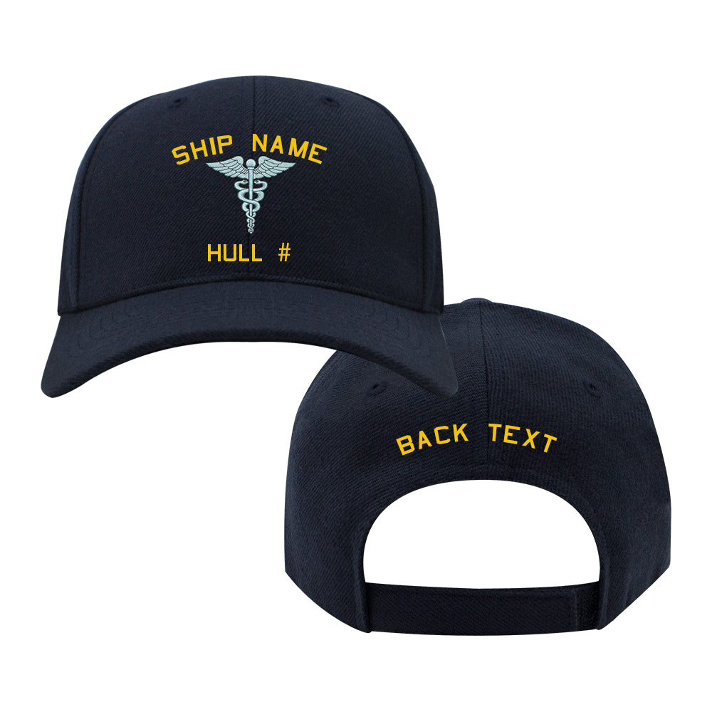 Bone Hook Trucker Hat Navy