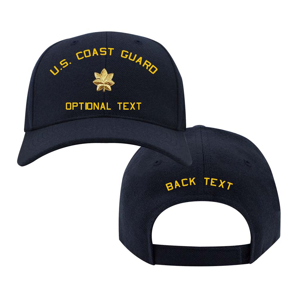 Coast Guard Custom Ship Cap - With Metal Insignia Hats and Caps 