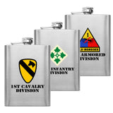 Full Color Army Unit 8 oz. Flasks Flasks 