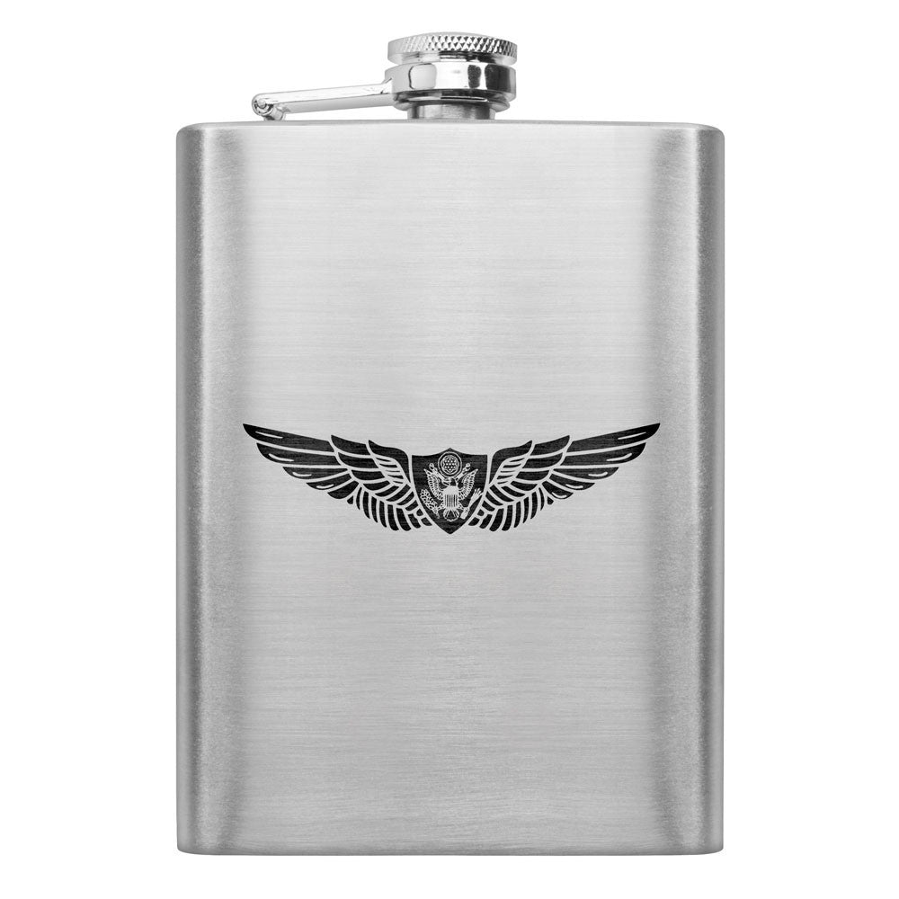 Army Subdued Badge 8 oz. Flasks Flasks LGFlask.0288