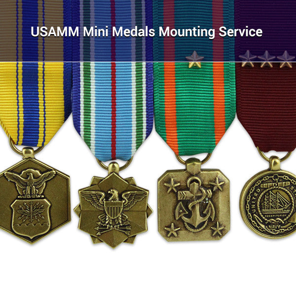 USAMM Miniature Medals Mounting Service Tailoring & Mounting Services 