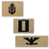 Navy Embroidered Desert Sand Collar Insignia Rank - Enlisted and Officer Rank 