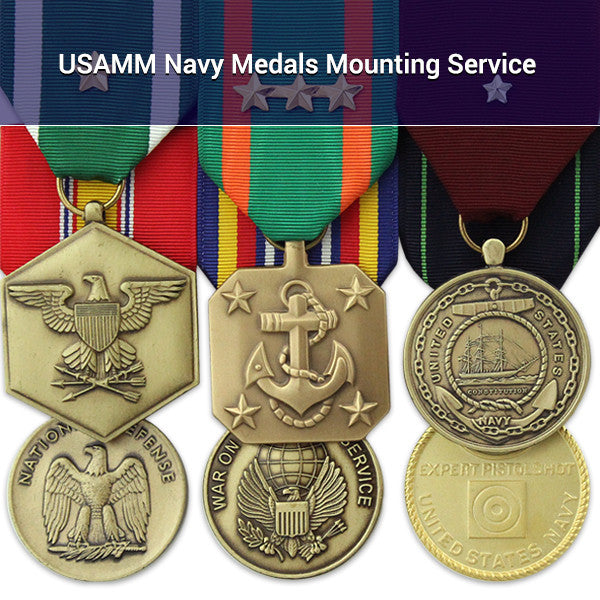 USAMM Navy Medals Mounting Service Tailoring & Mounting Services 