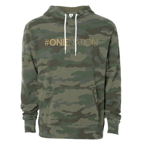 #ONENATION Pullover Hoodie - Camo Hoodie 1NHood.SM.Green