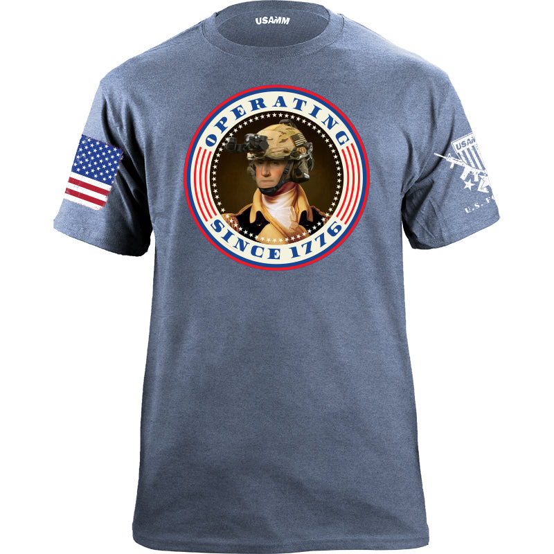 Operating Since 1776 GW Patriotic Colors Tshirt Shirts YFS.3.008.1.LBT.1