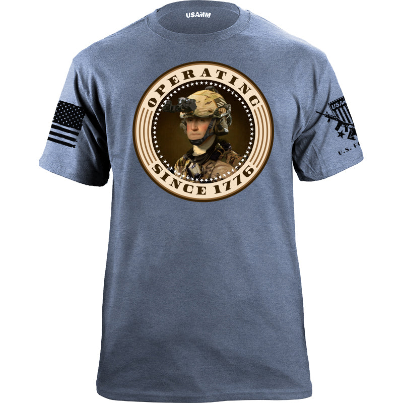 Operating Since 1776 George Washington Sepia T-Shirt Shirts YFS.3.007.1.LBT.1