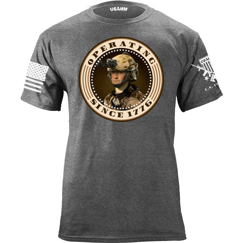 Operating Since 1776 George Washington Sepia T-Shirt Shirts YFS.3.007.1.HGT.1