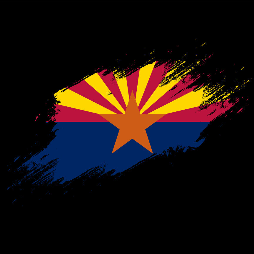 Arizona Flag Paint Swatch T-Shirt Shirts 